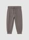 Kids' grey pure cotton joggers regular fit_0