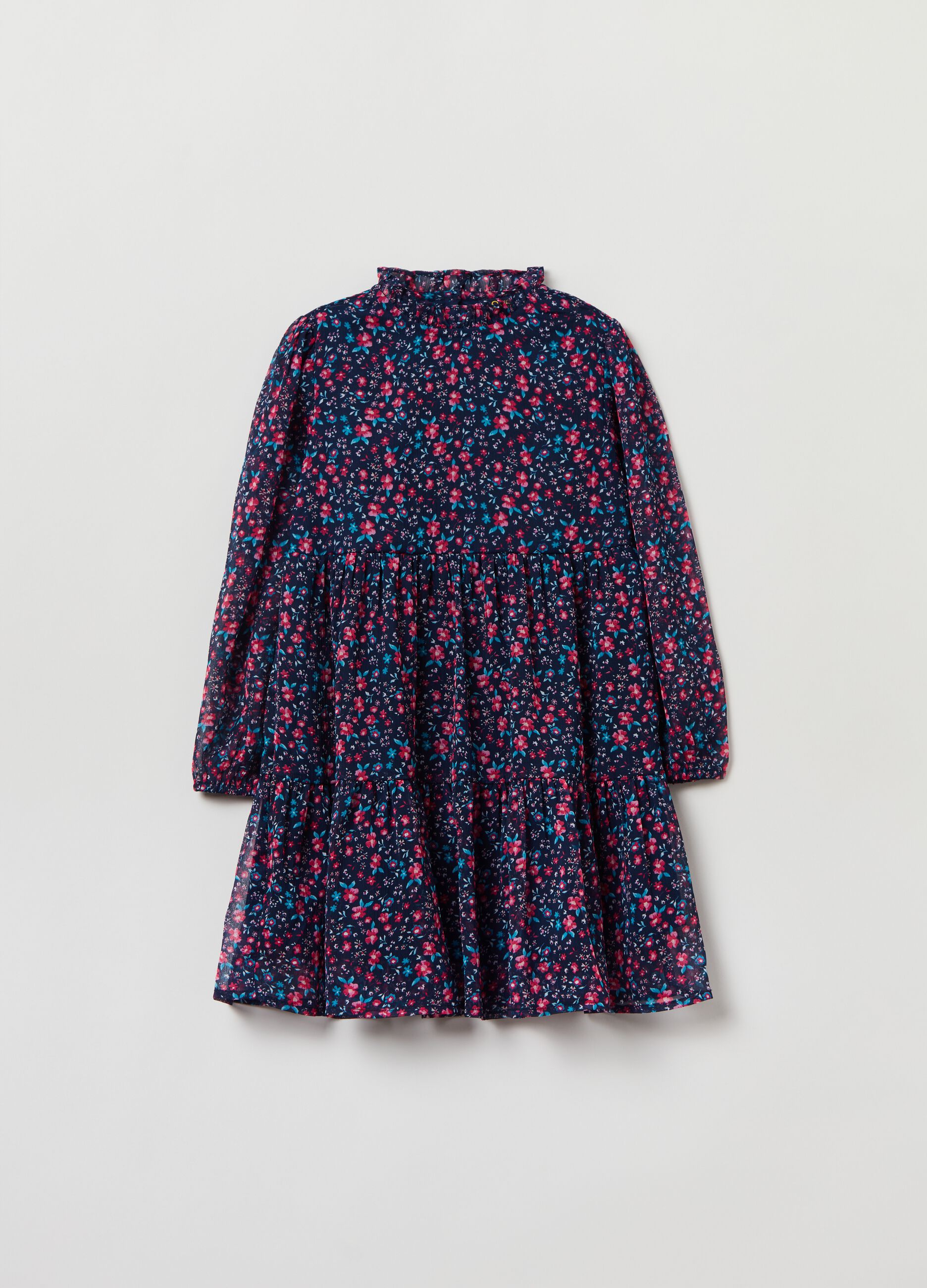 Vestito lungo in fantasia floreale Blu scuro OVS KIDS da Bambina OVS