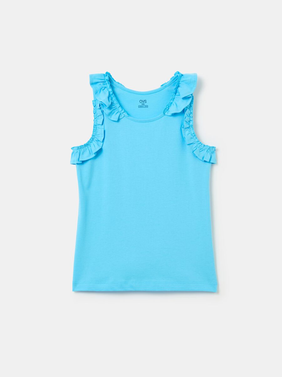 Tank top with flounce_0