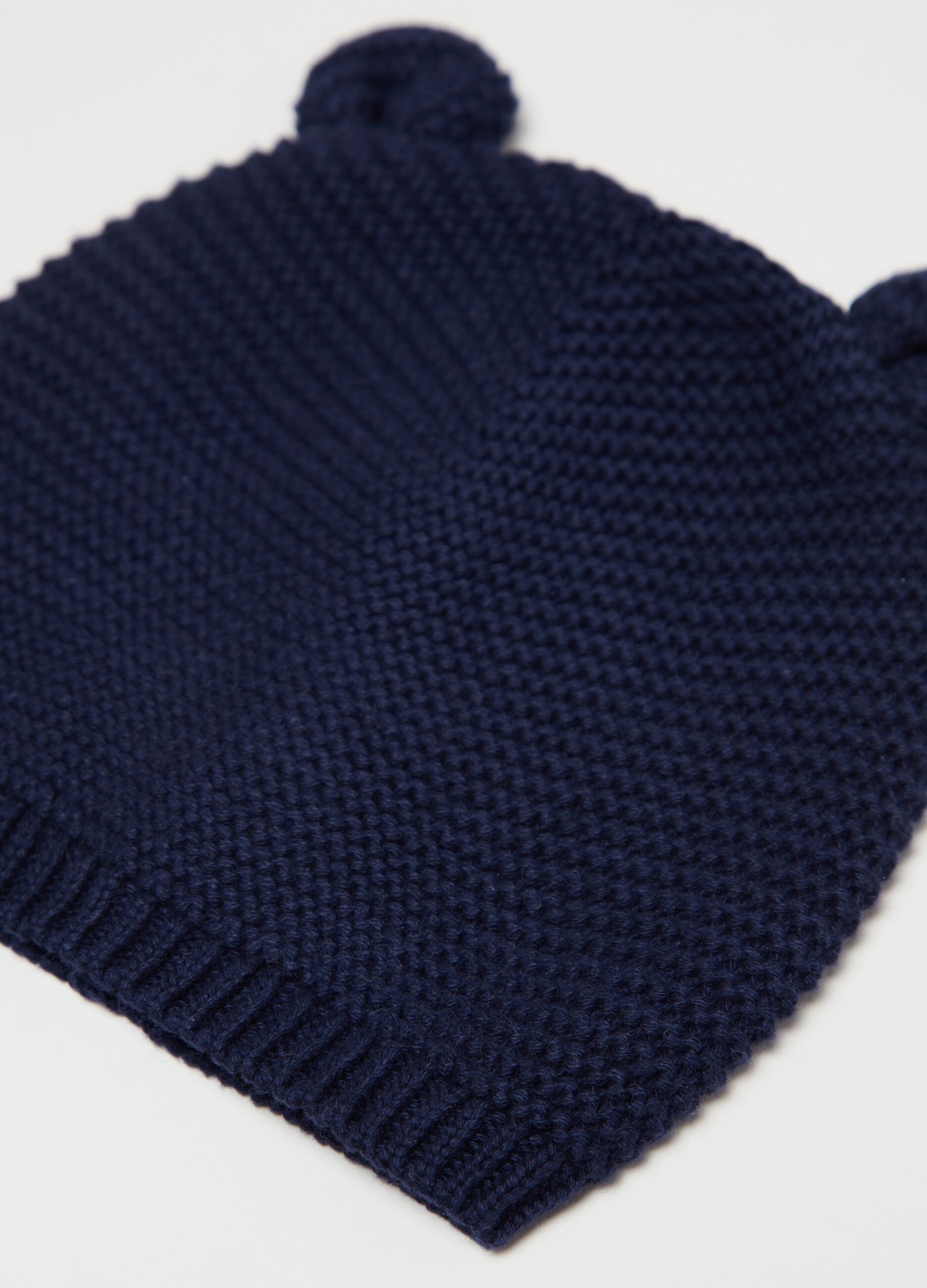Knitted hat with ears