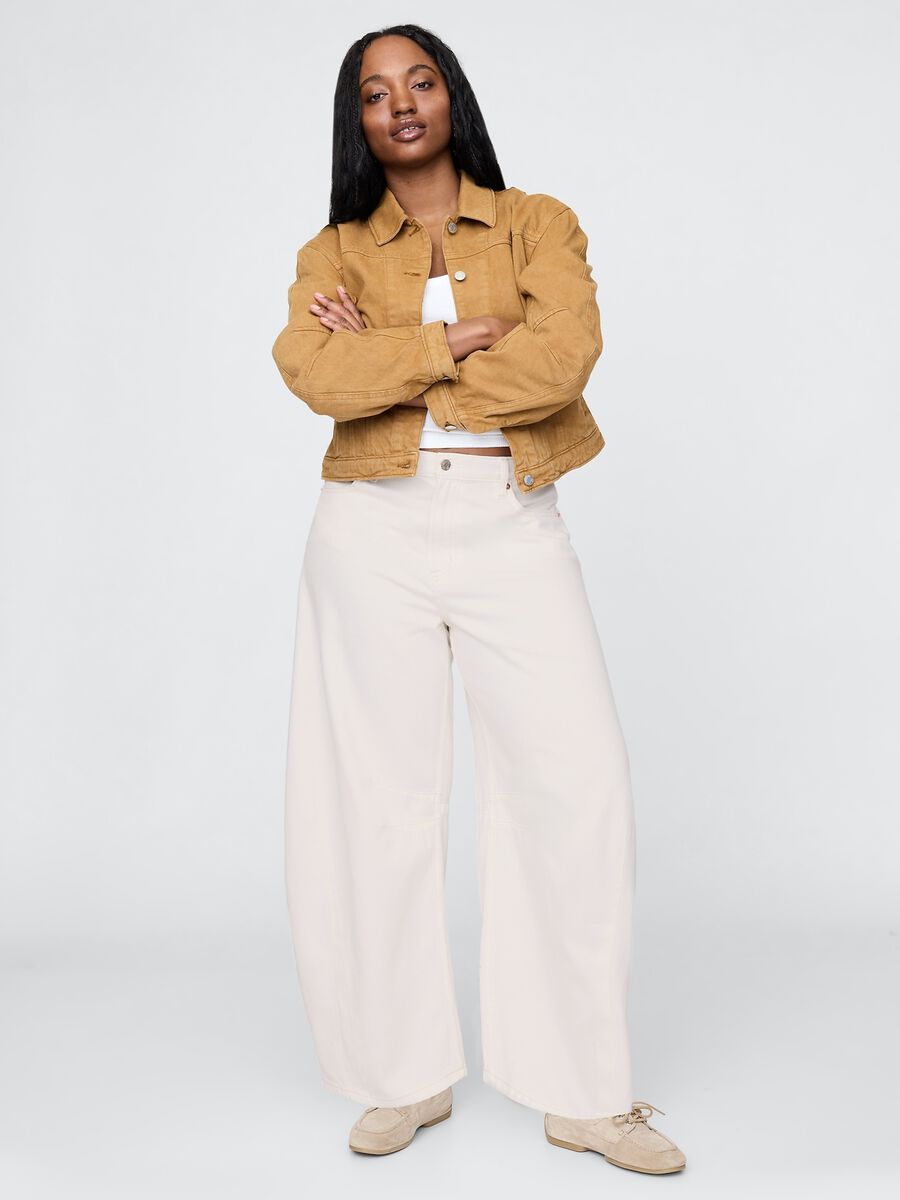 Pantaloni ampi bianchi in cotone_4
