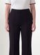 Black flare trousers in stretch viscose_2