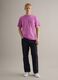 Pink relaxed fit pure cotton crew neck T-shirt_1