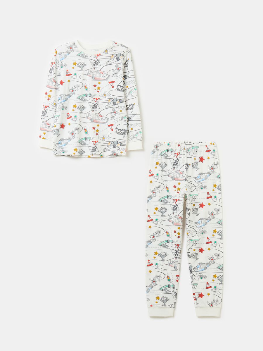 Organic cotton pyjamas with print_0