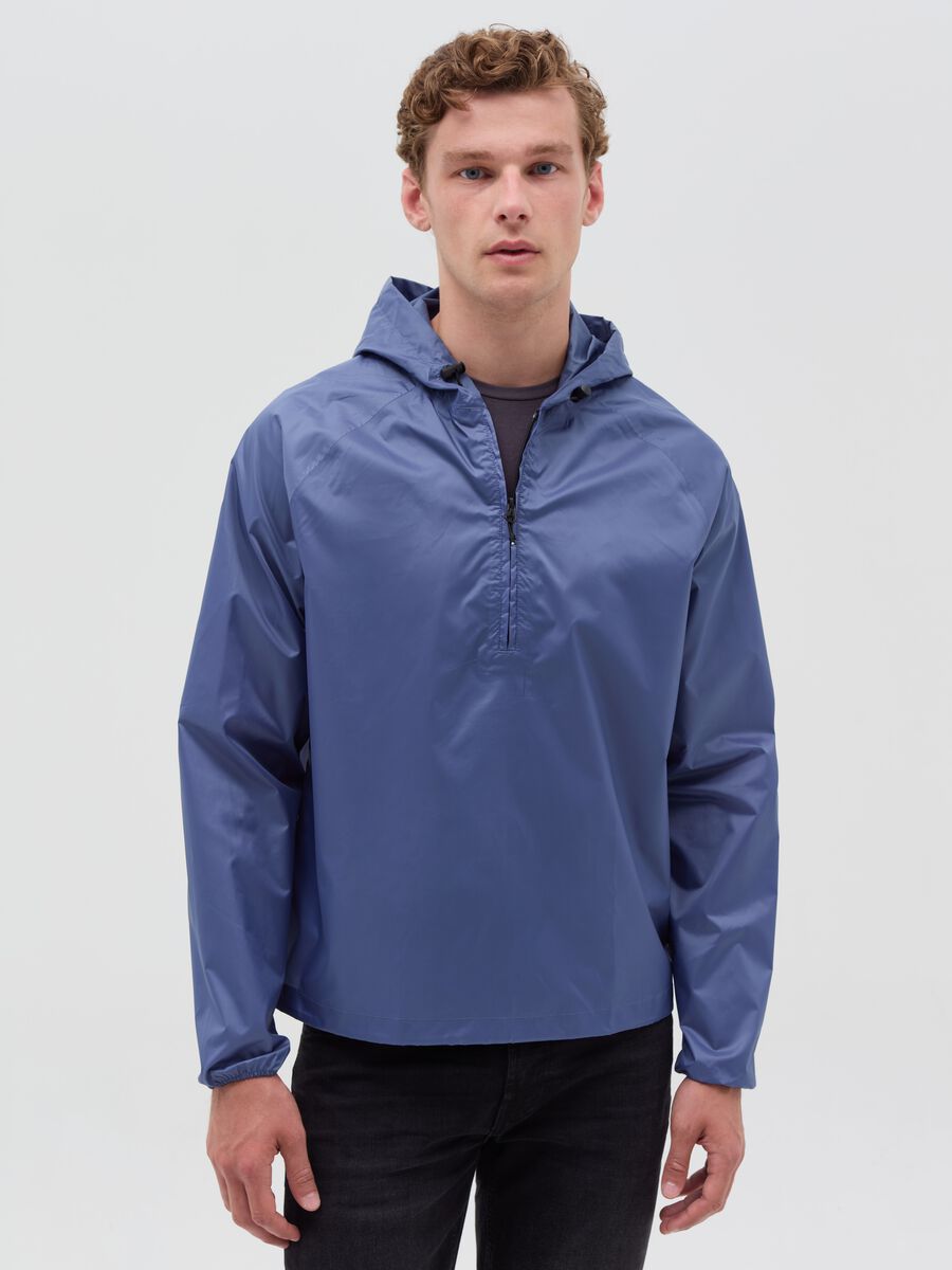 Essential waterproof half-zip jacket_0