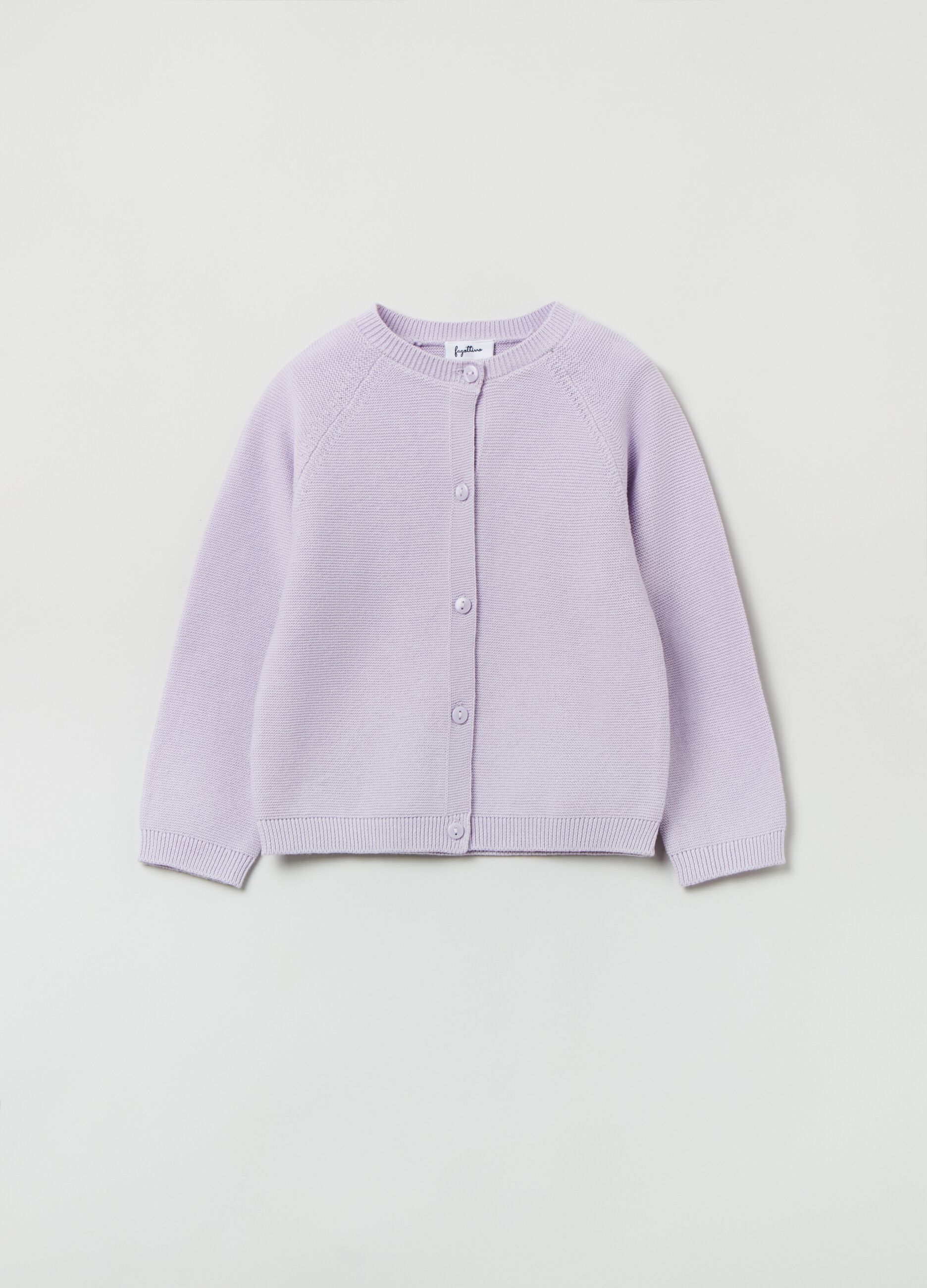Cardigan tricot con maniche raglan_0
