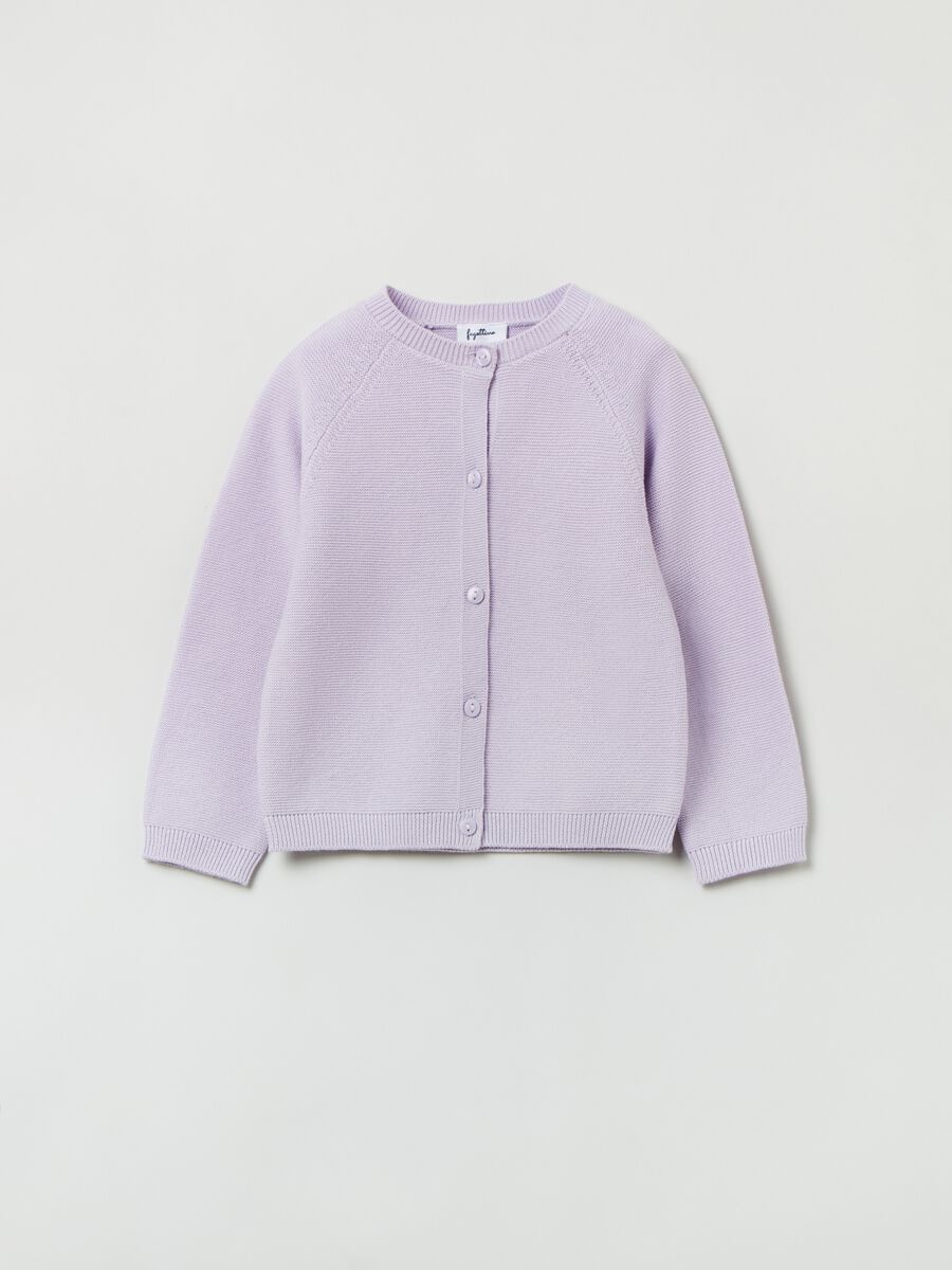 Cardigan tricot con maniche raglan_0