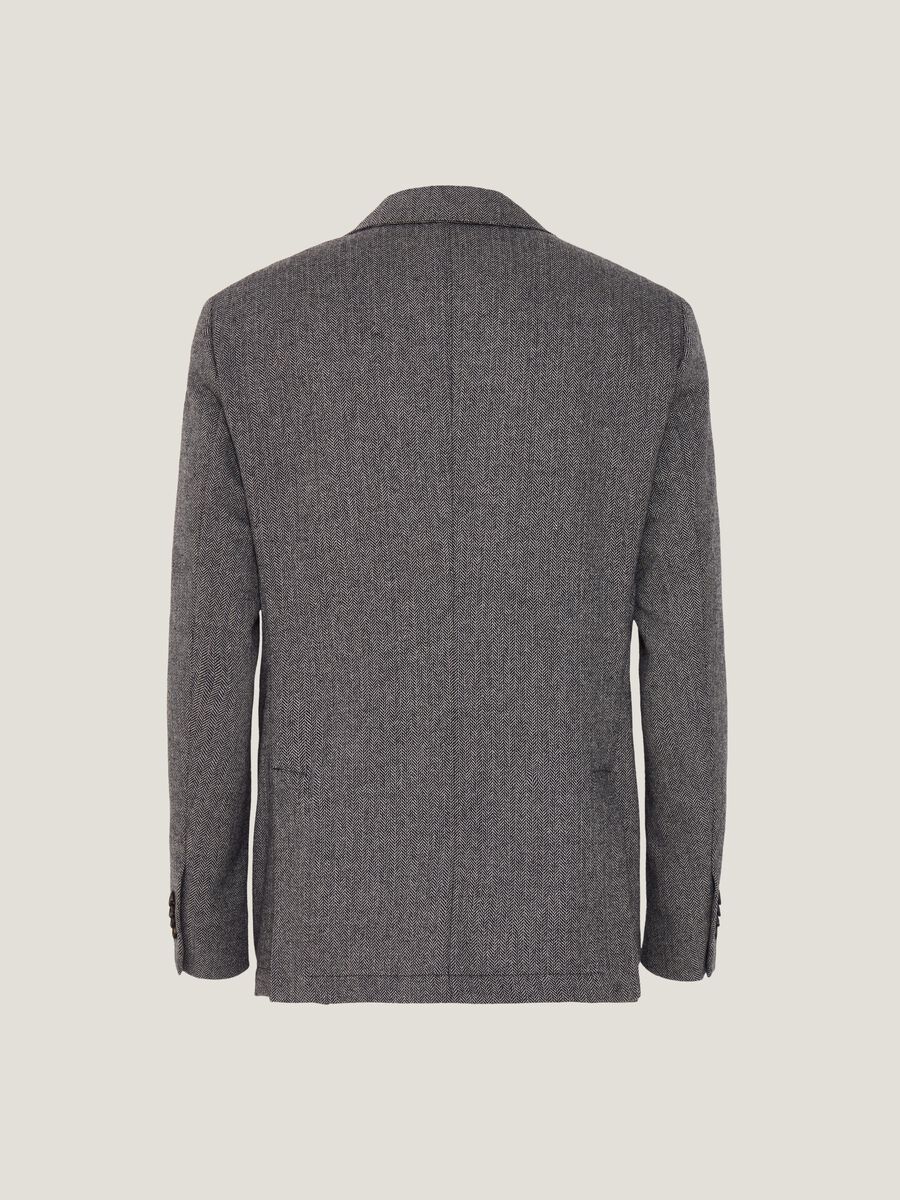 Blazer doppiopetto con disegnatura_5