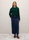 Green Sweater with Knitted Oversize Fit_1
