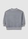 Grey regular fit pure cotton children's sweatshirt_4
