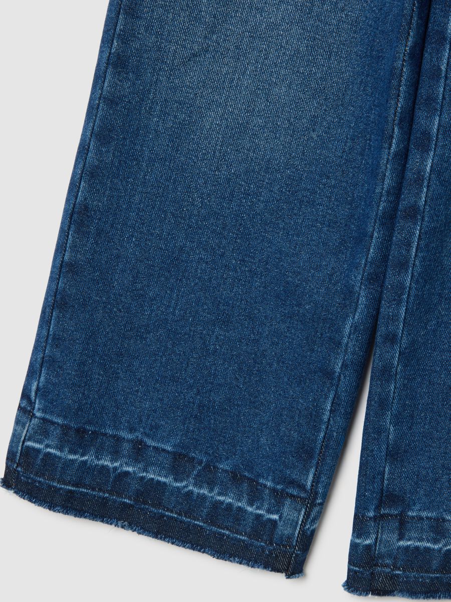 Jeans denim per bambina a gamba dritta_3