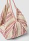 Pink shoulder bag in a cotton and viscose blend_2