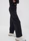 Pantaloni cargo neri culotte in puro cotone per ragazza_2