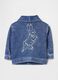 Blue Denim Jacket with Peter Rabbit Embroidery_1