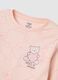 Girls' pink cotton pyjamas, regular fit_2