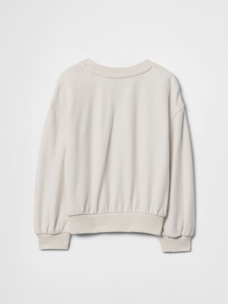 White sweatshirt with GAP Kids logo_1