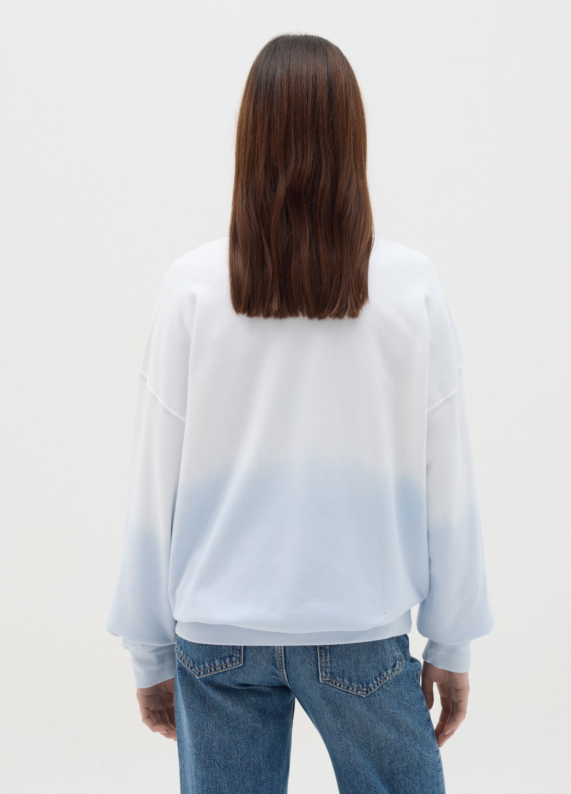 Oversized sweatshirt with Stitch print