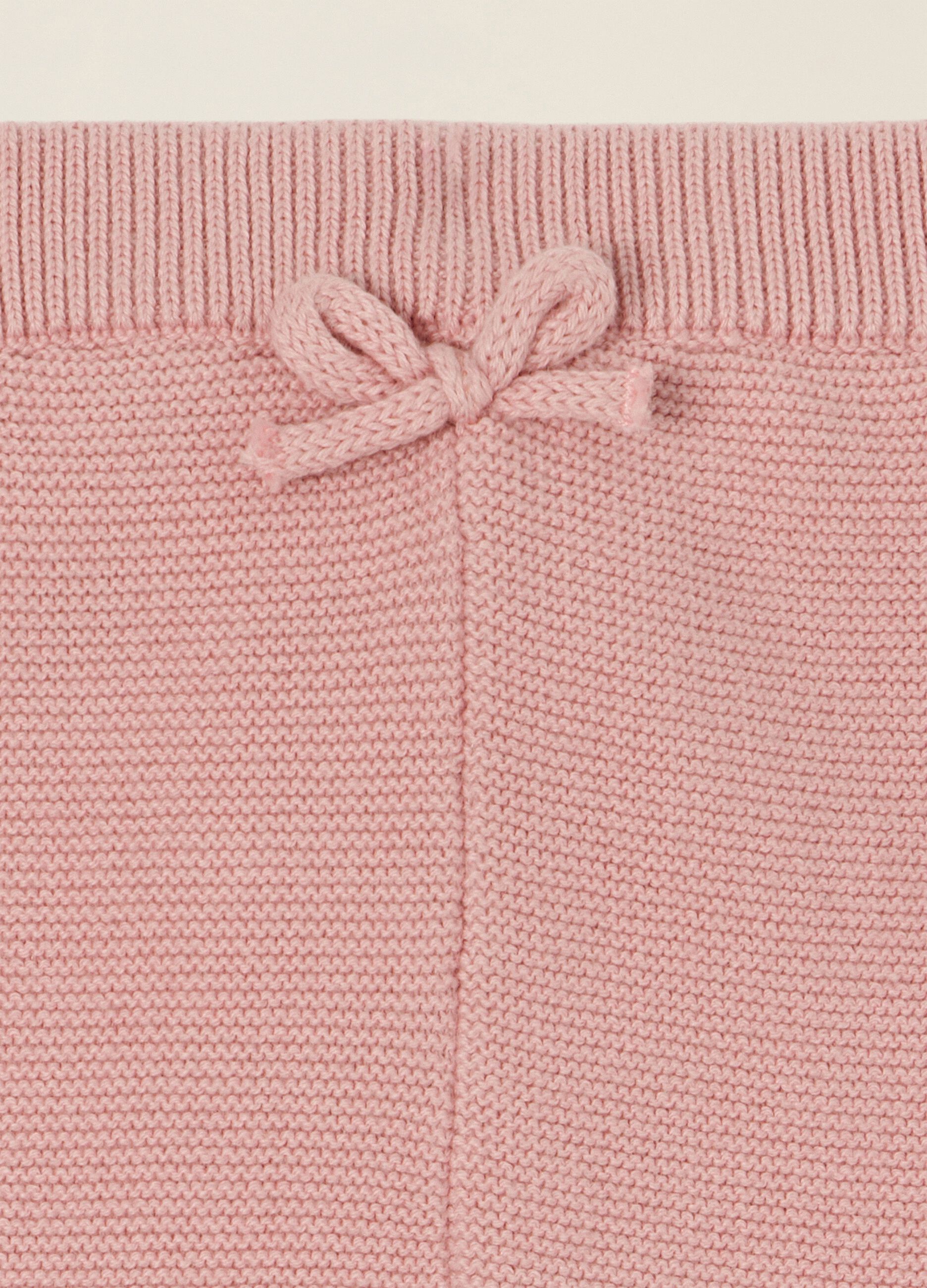 White and pink pure cotton baby girl set