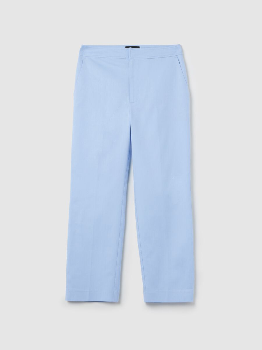 Regular-fit cotton and Lyocell trousers_4