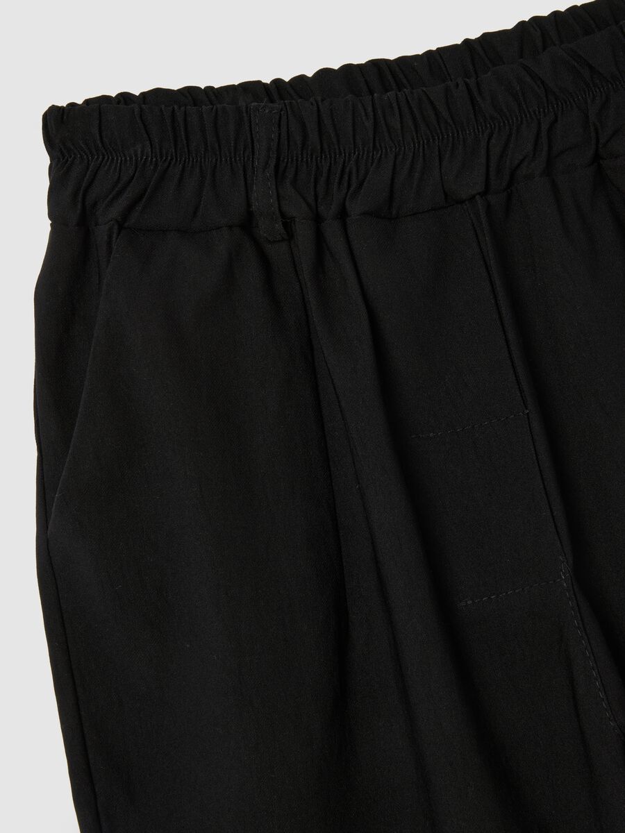 Pantaloni neri regular fit_5