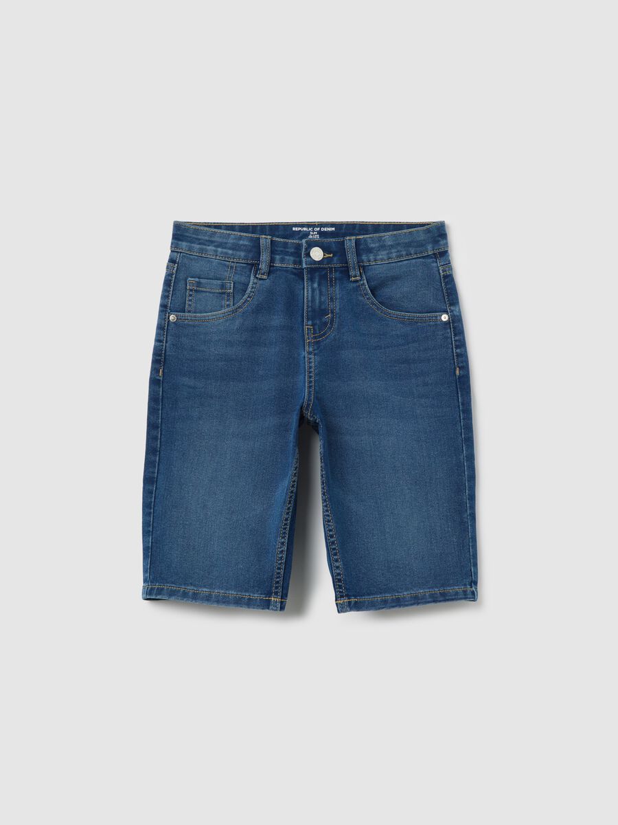 Bermuda denim cinque tasche _0