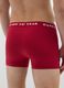 Regular fit red stretch cotton boxer with print_2