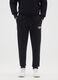 Black Cotton Blend Jogging Trousers_1