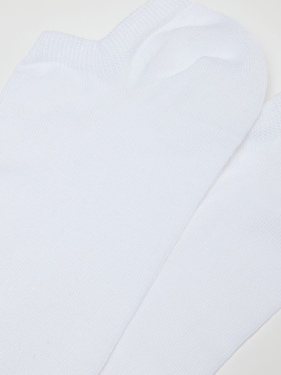 Triple pack of elasticated white cotton-blend sports socks_2