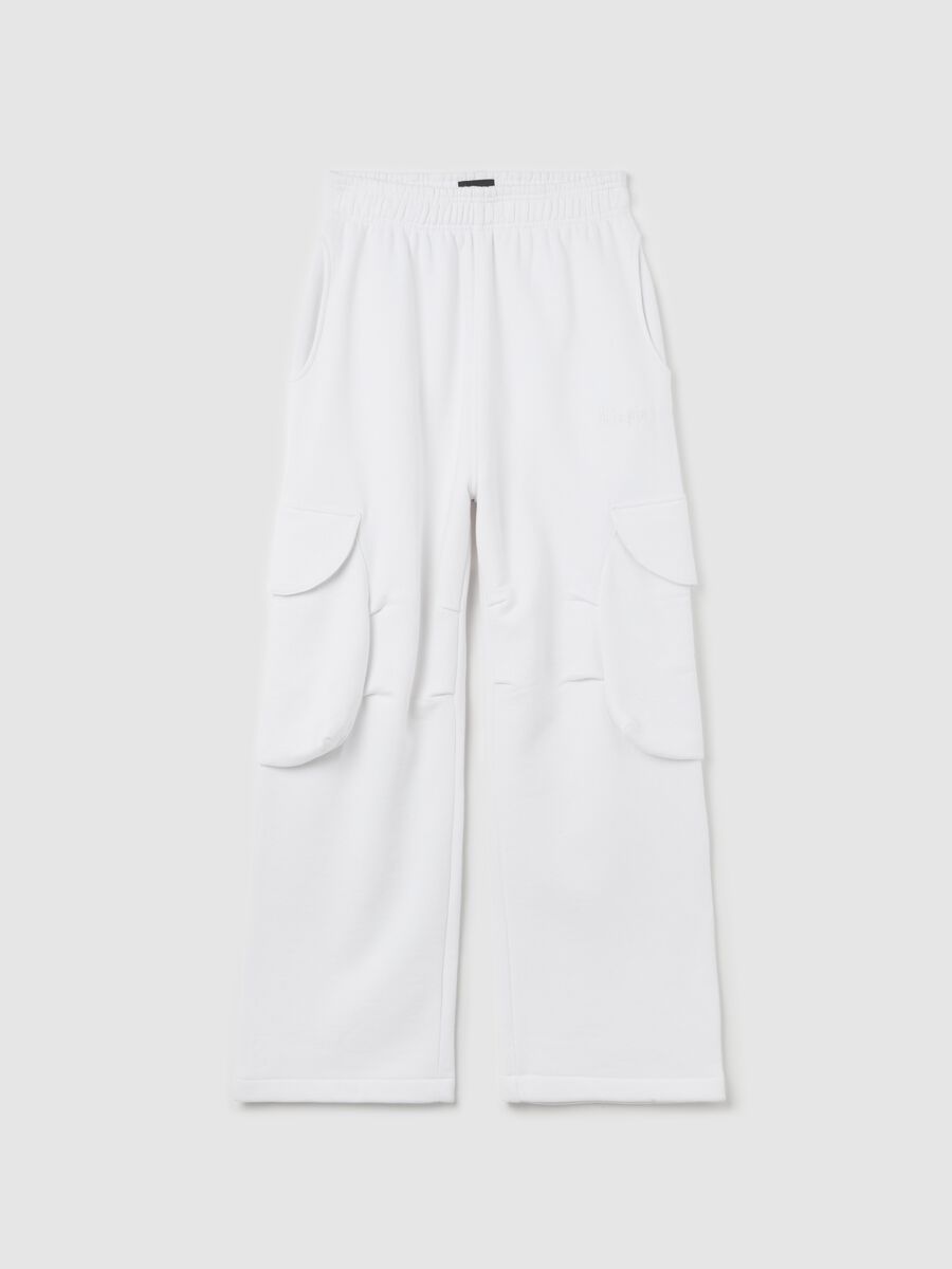 Cargo Sweatpants White_5