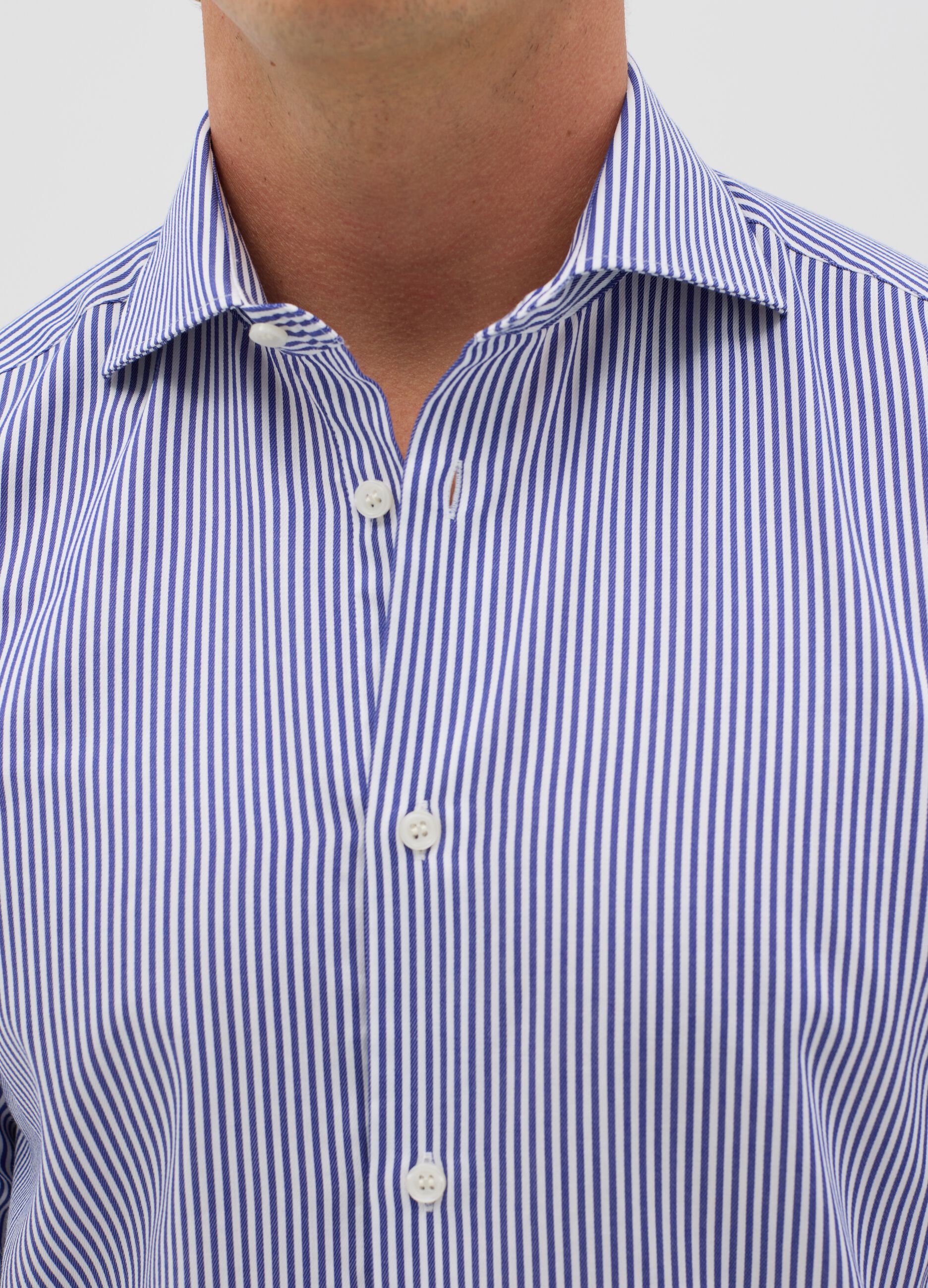 Camicia slim fit a righe easy iron