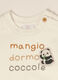 White stretch cotton baby set with footed leggings and panda print_2