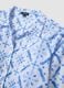 Blue organic cotton shirt with all-over print_5