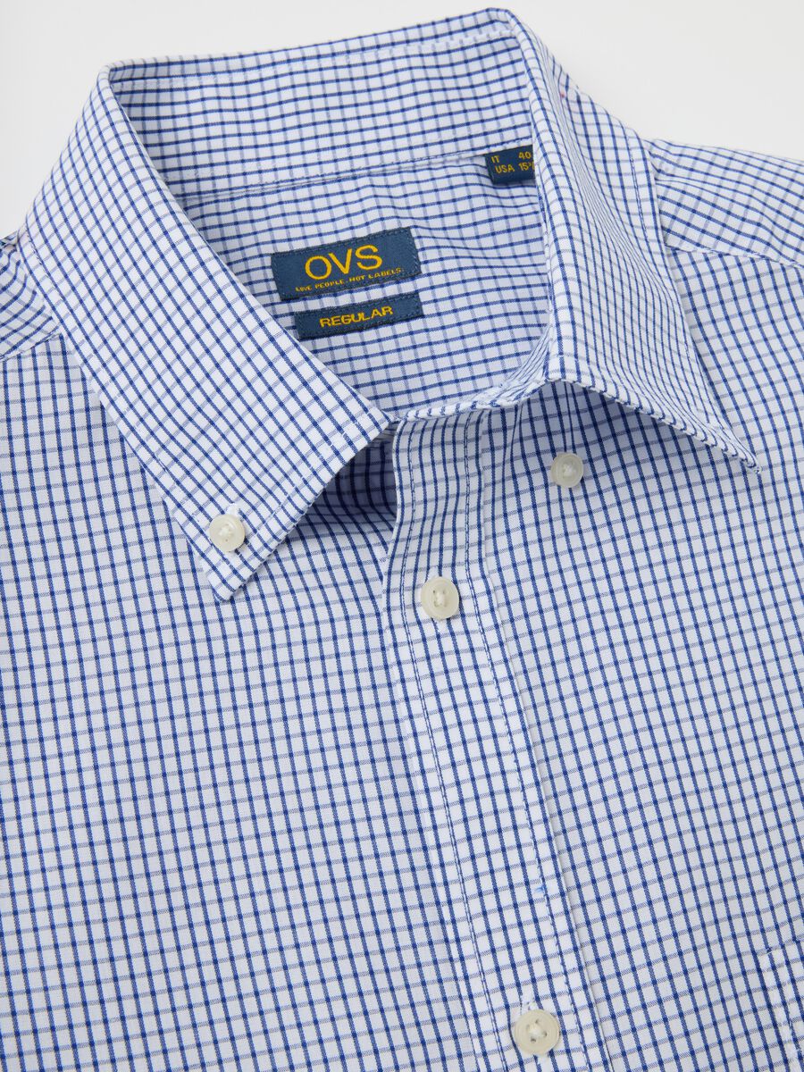 Men's multicolour regular fit cotton blend shirt_1