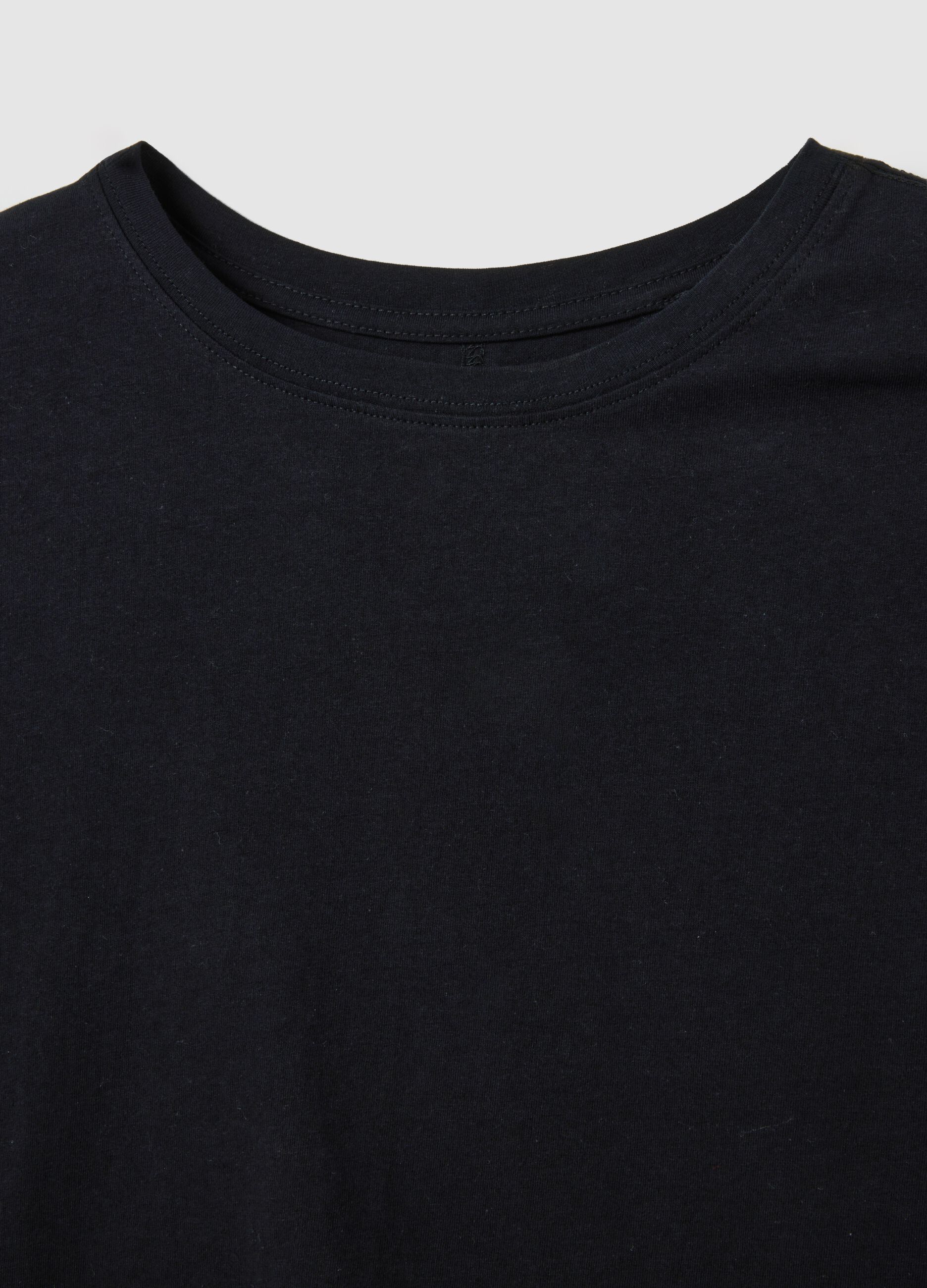 Black sports cotton T-shirt ALTAVIA STUDIO