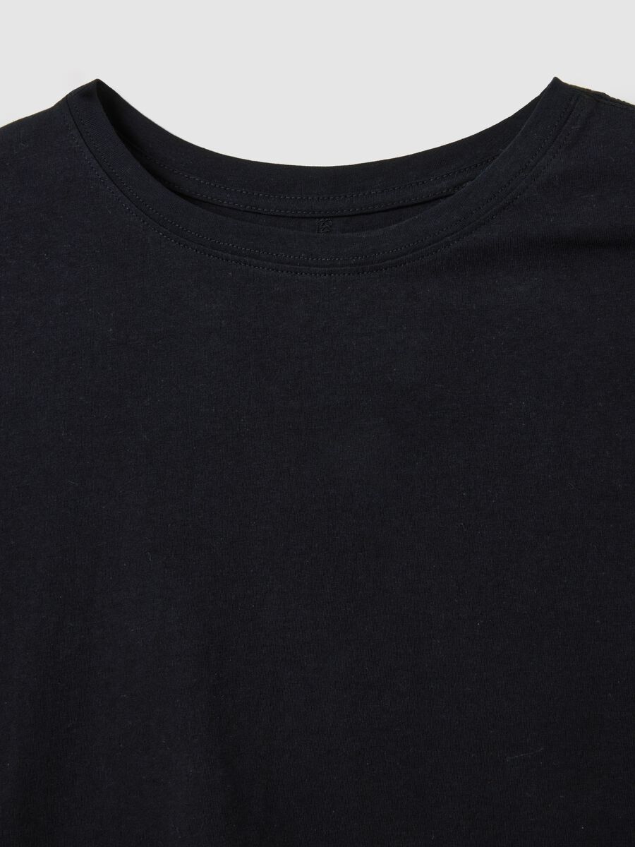 Black sports cotton T-shirt ALTAVIA STUDIO_5