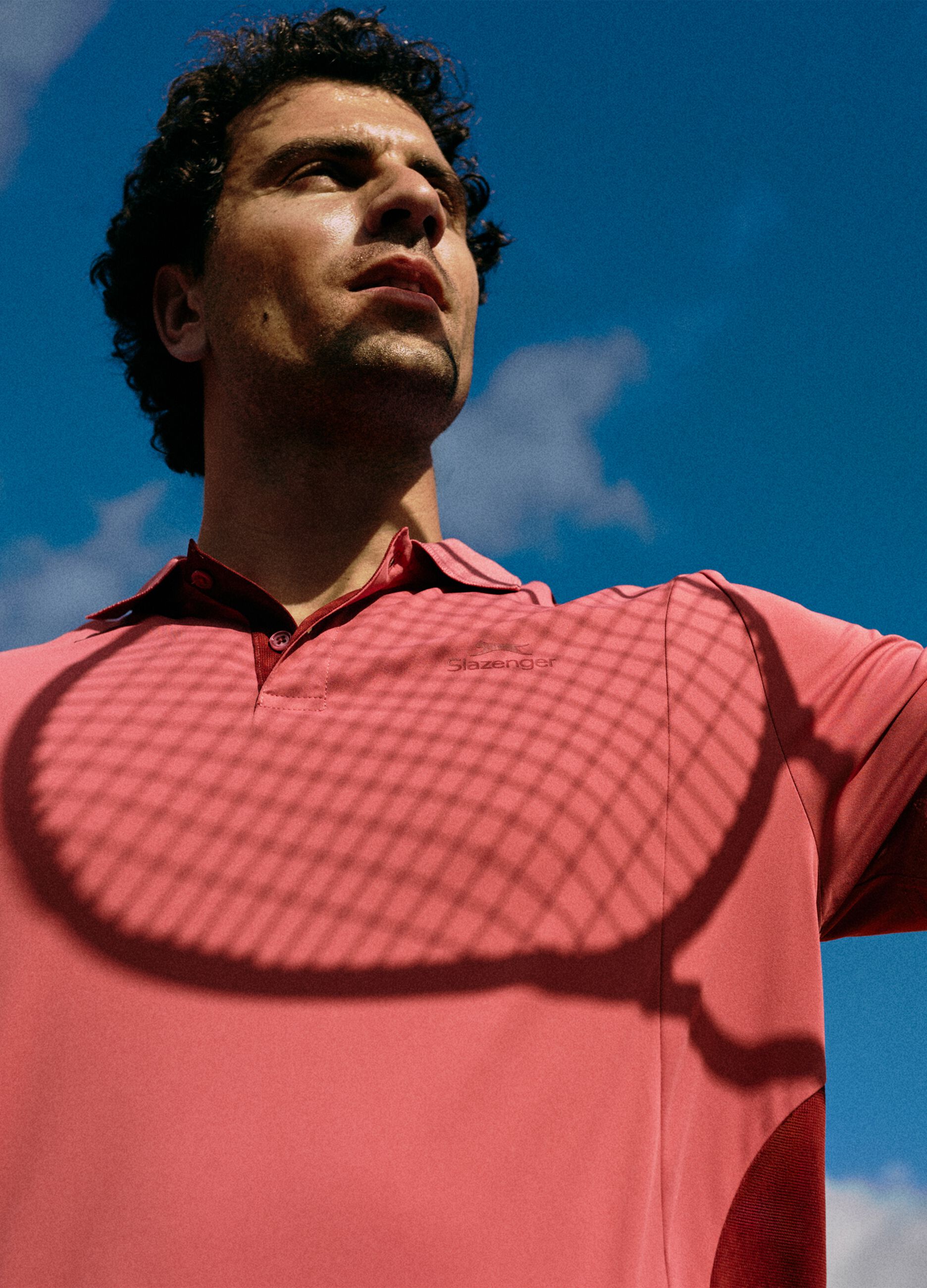 SLAZENGER polo shirt in technical fabric