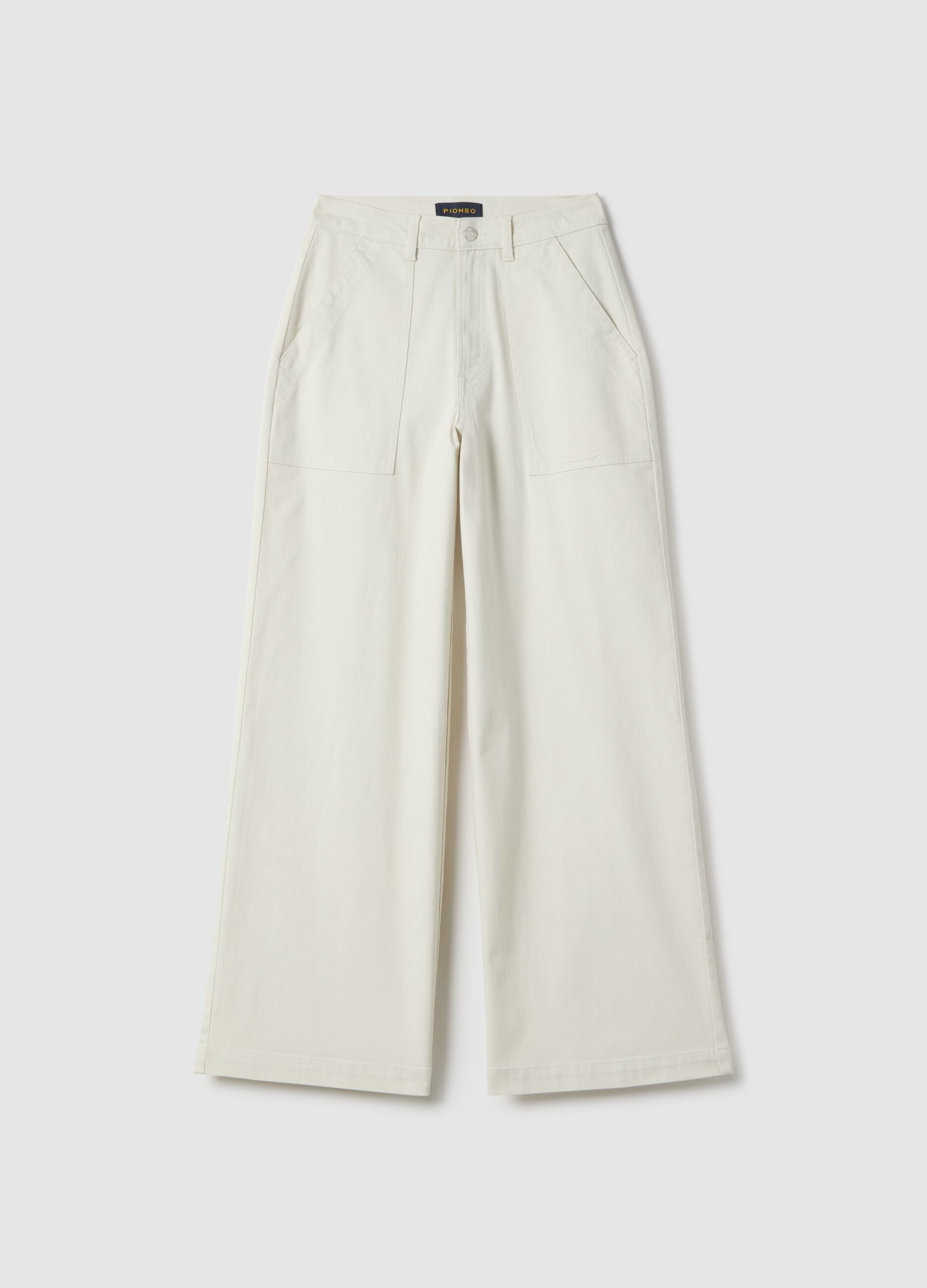 White Stretch Cotton Chinos Regular Fit