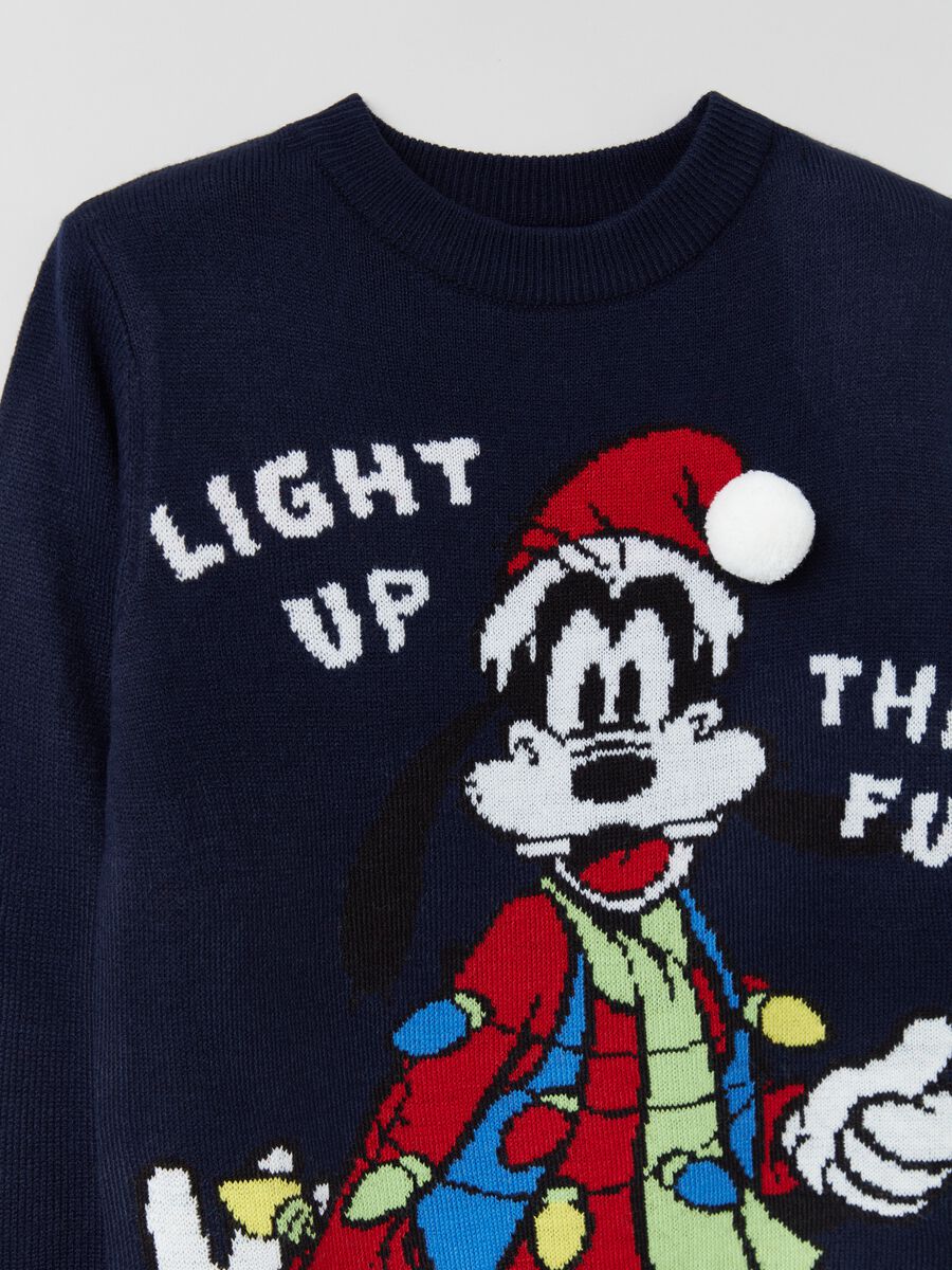 Pullover natalizio con disegno Pippo_2