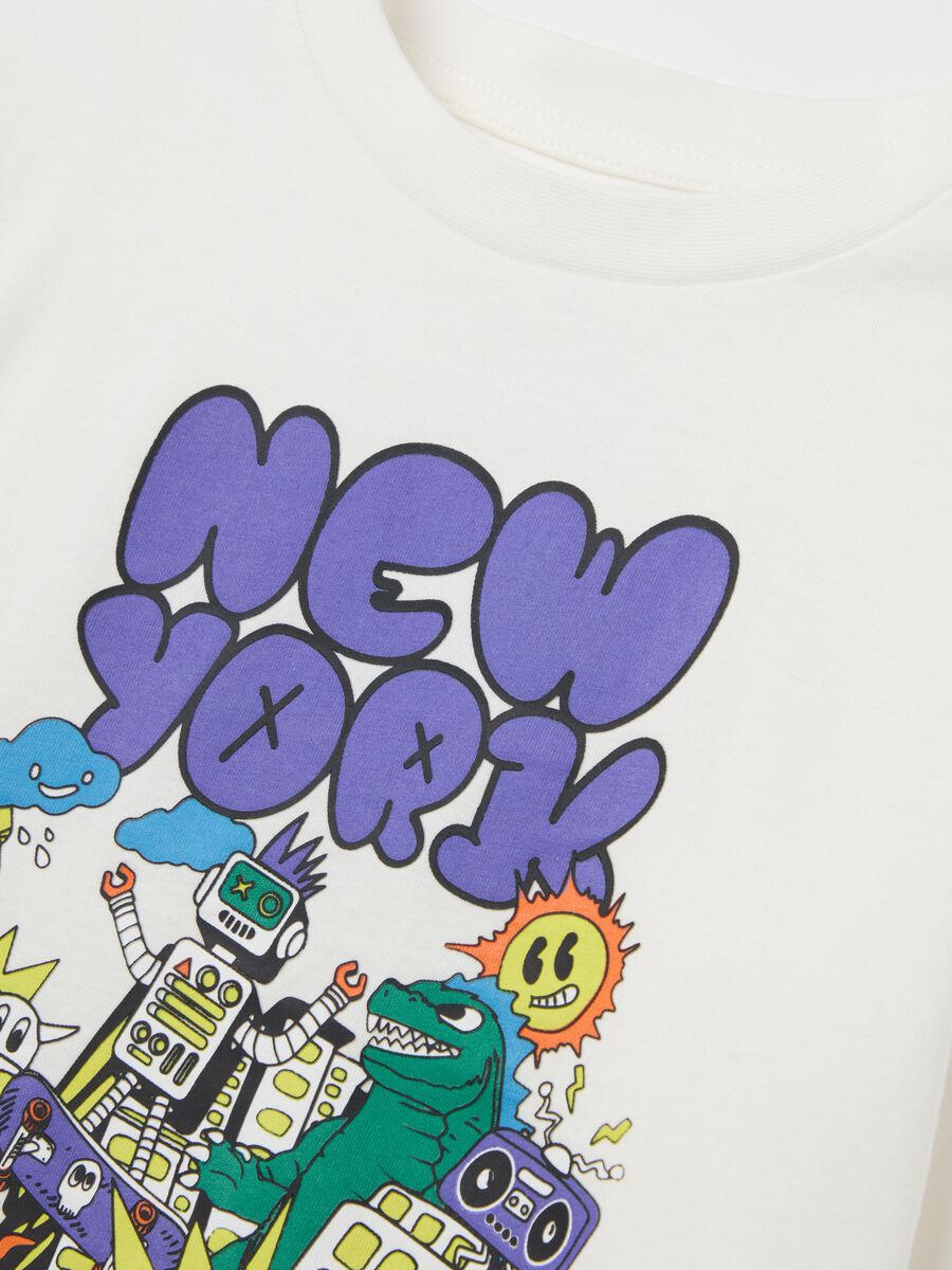 Long-sleeved T-shirt in cotton with print_3
