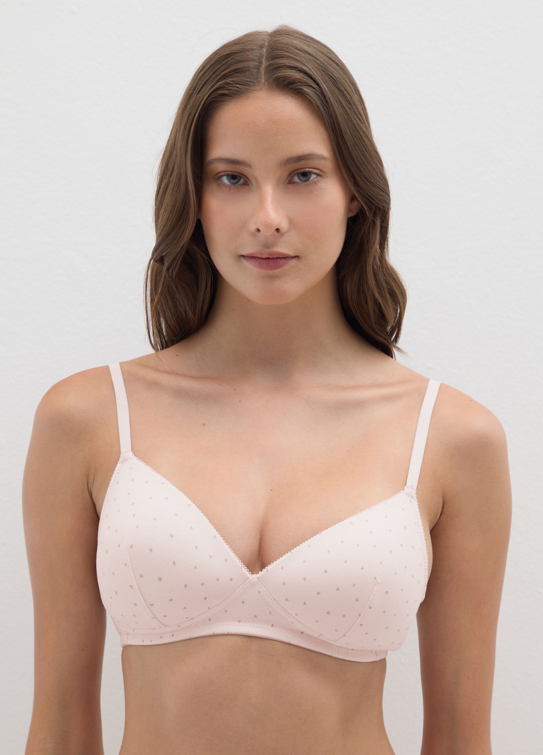 Pink padded bra