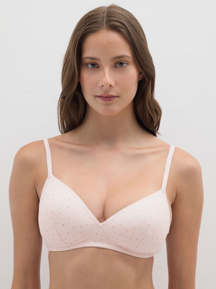 Pink padded bra_0