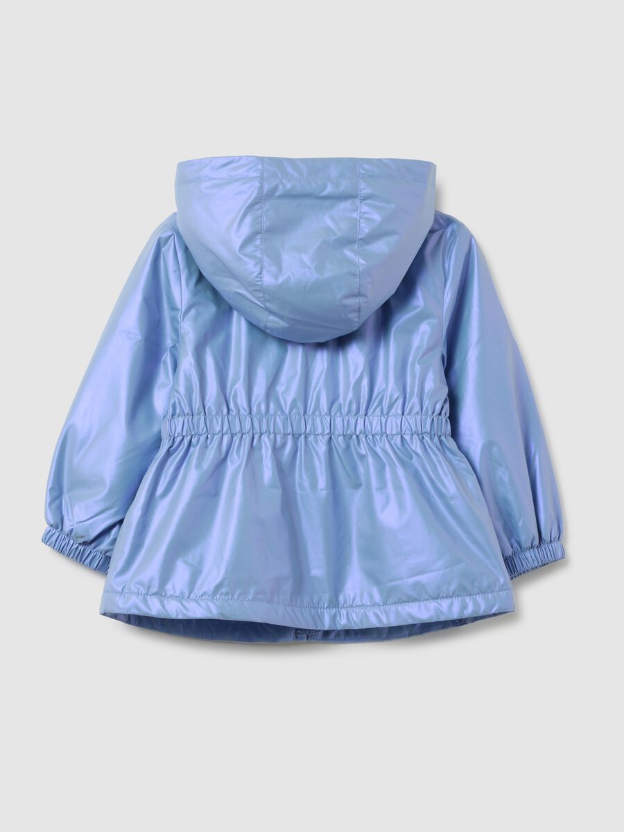 Girls' Jacket in Blue Fabric Regular Fit_1