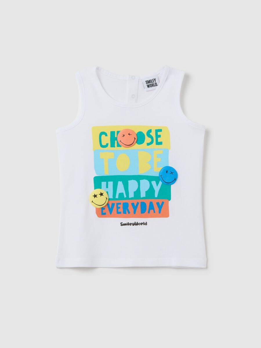 White Kids' Vest in Pure Cotton Regular Fit_0
