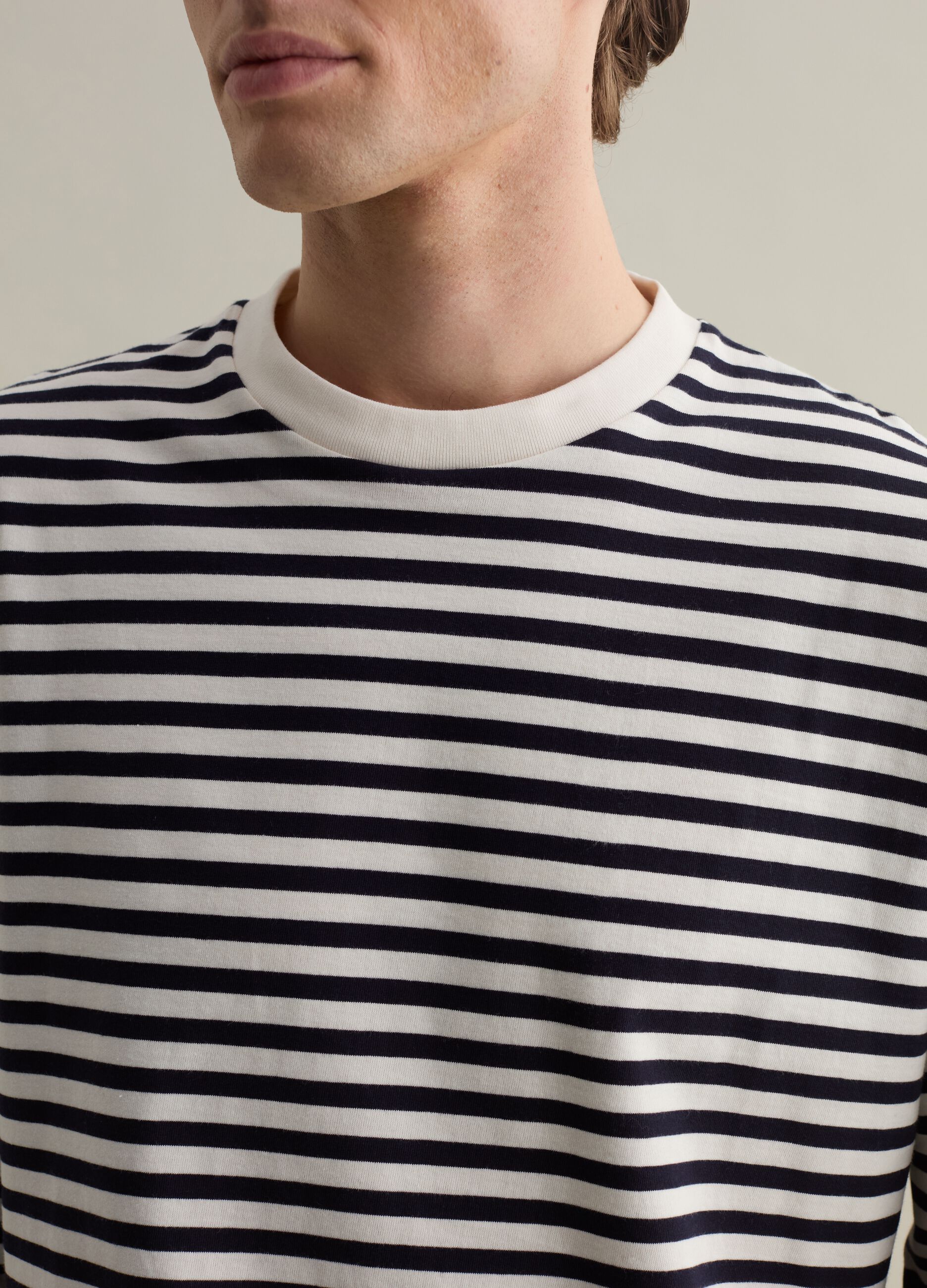 T-shirt boxy fit a righe