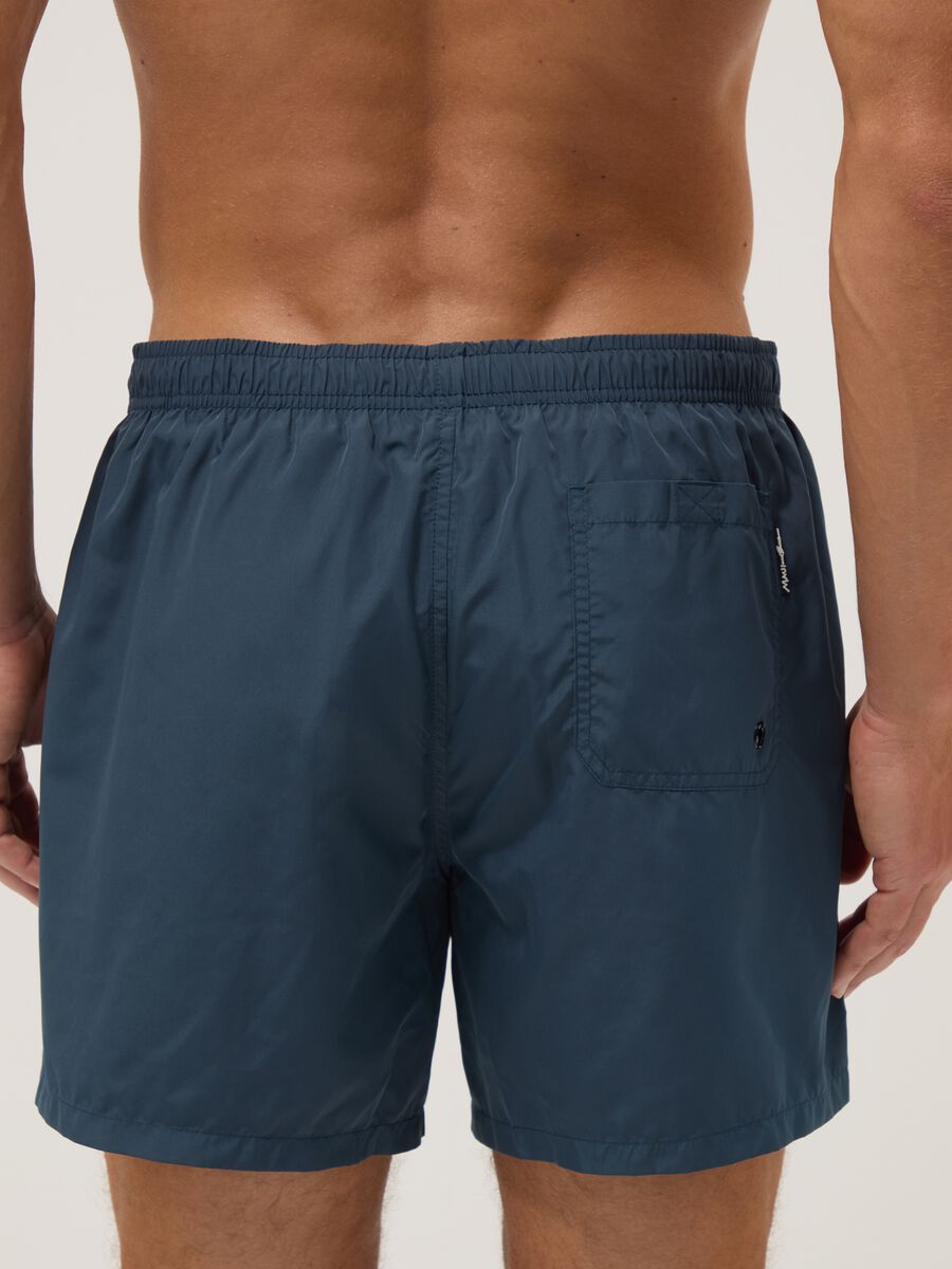 Boxer mare blu con vita elasticizzata e coulisse_2