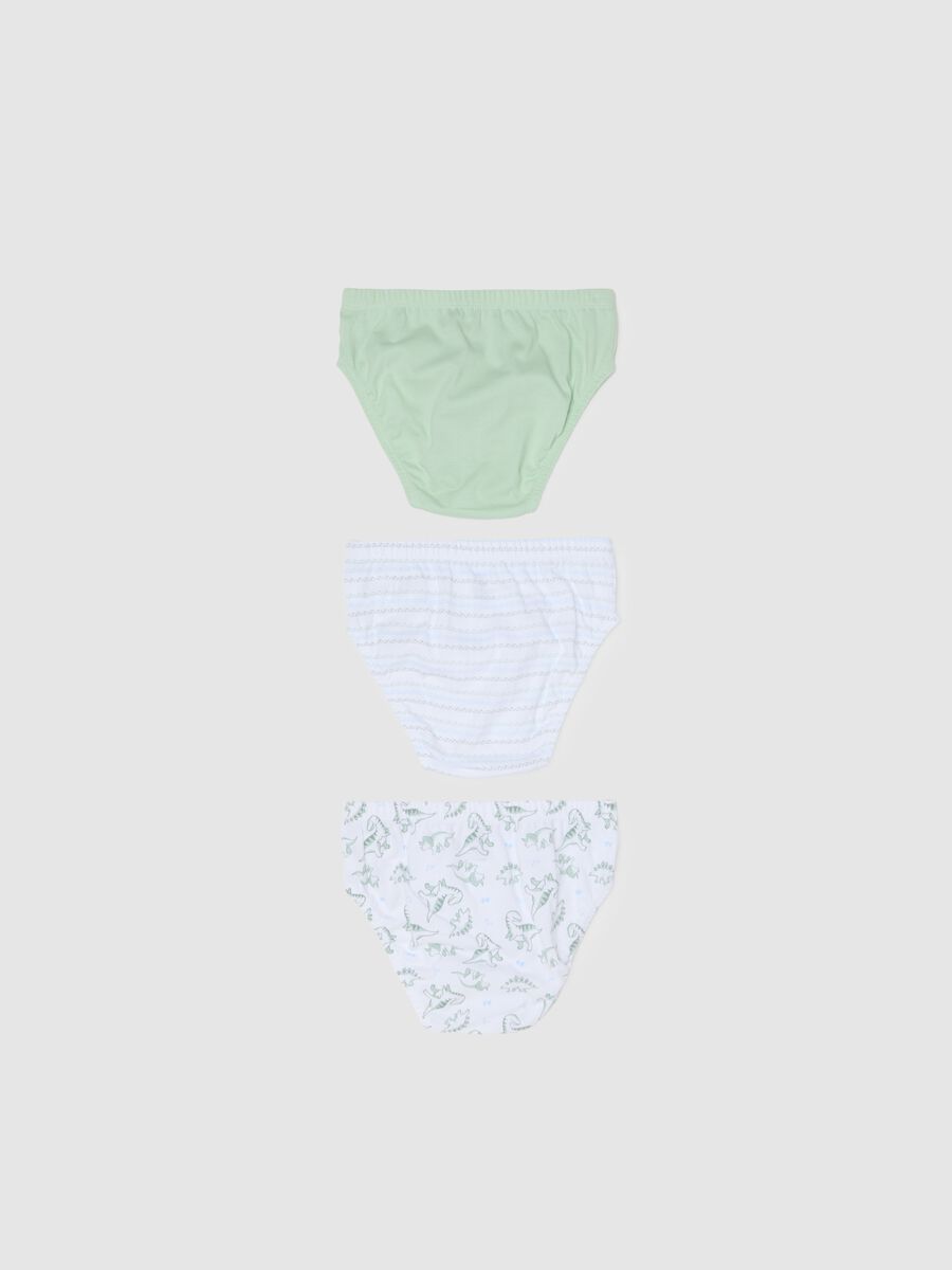 Tripack slip da bambino in puro cotone multicolor regular fit_1