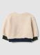 Beige organic cotton crew-neck sweatshirt for baby_1