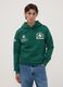 Felpa verde con cappuccio in misto cotone a tema Boston Celtics_2