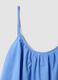 Blue pure cotton camisole with thin straps_5