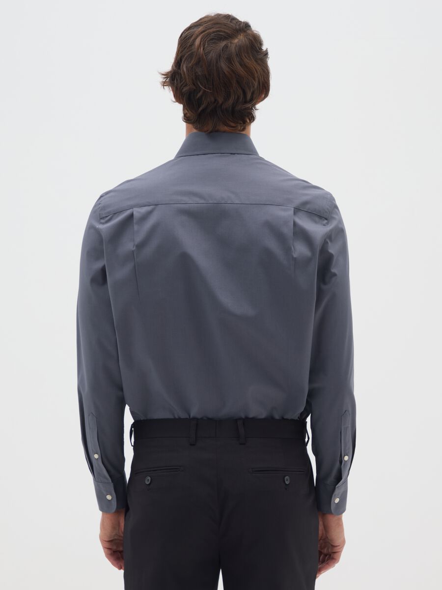 Regular Fit Blue Shirt_2